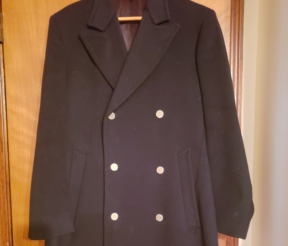 Vintage Hartford FD double breasted wool overcoat